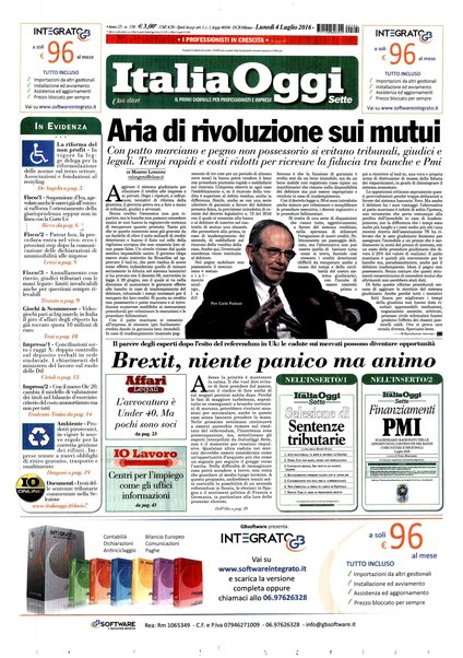 Italia oggi : quotidiano di economia finanza e politica